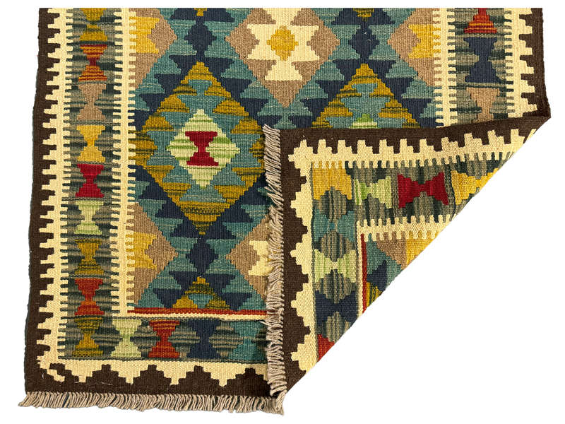 Incredible Afghan Maimana Kilim 147 x 97 CM
