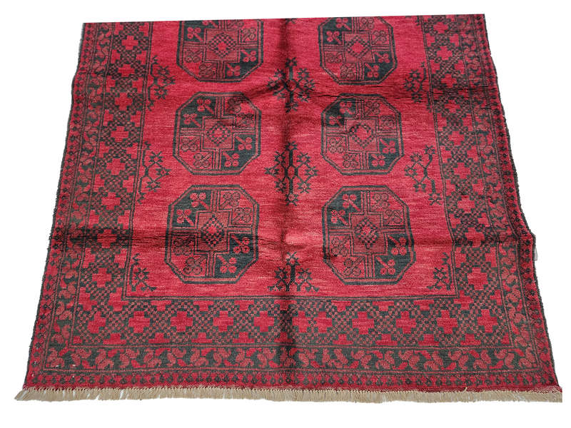 Gorgeous Red Afghan Carpet 197 x 148 CM