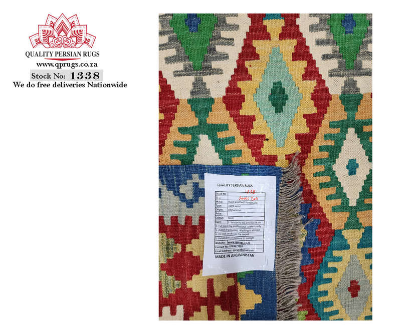Fine Afghan Choubi kilim Runner 300 X 204 CM