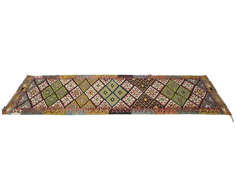 Gorgeous Afghan Choubi kilim Runner 389 x 89 CM