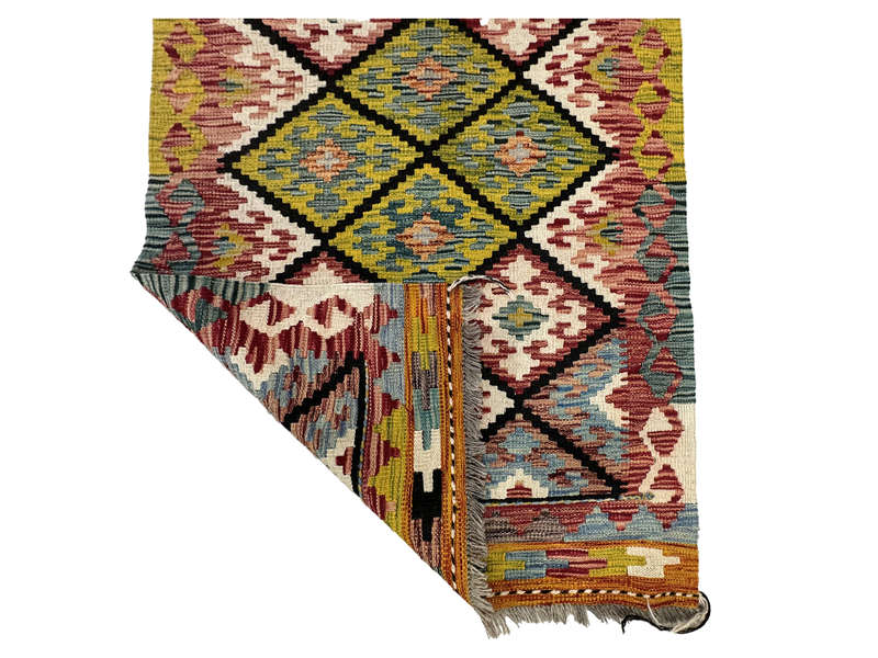 Gorgeous Afghan Choubi kilim Runner 389 x 89 CM