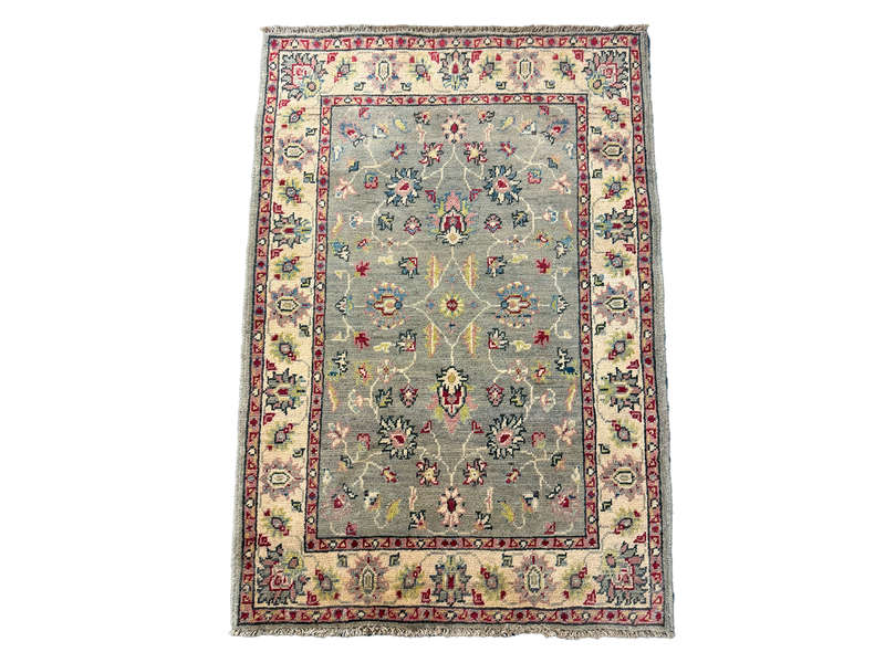 Fine Afghan Handmade Kazaq Carpet 125 x 86 CM