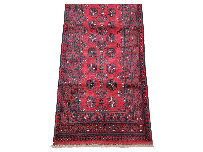 Stunning Red Afghan Runner 389 x 81 CM