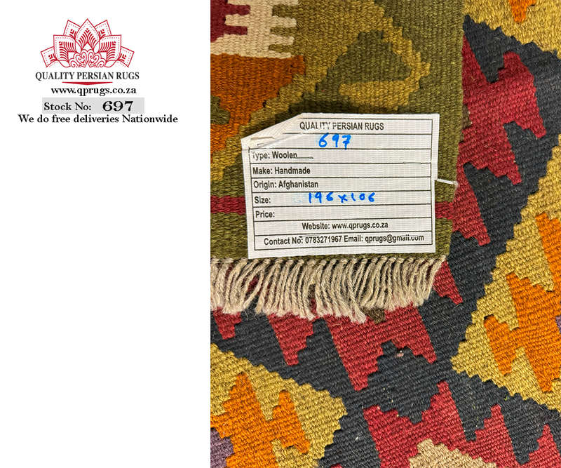Beautiful Afghan Maimana Kilim 196 x 106 CM