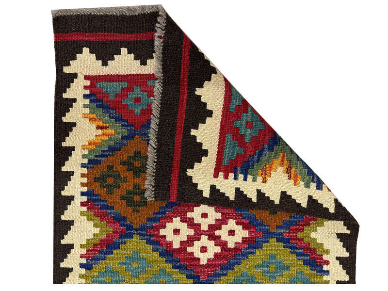 Fine Afghan Maimana kilim Rug 192 x 70 CM
