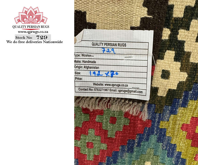 Fine Afghan Maimana kilim Rug 192 x 70 CM