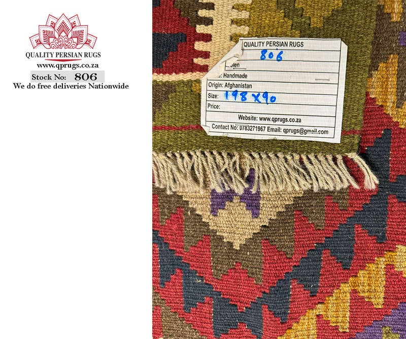 Stunning Afghan Maimana Kilim 198 x 90 CM