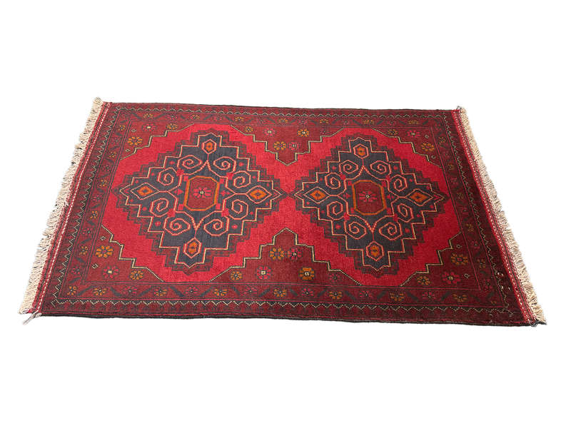 Beautiful Afghan Turkman Carpet 125 x 79 CM