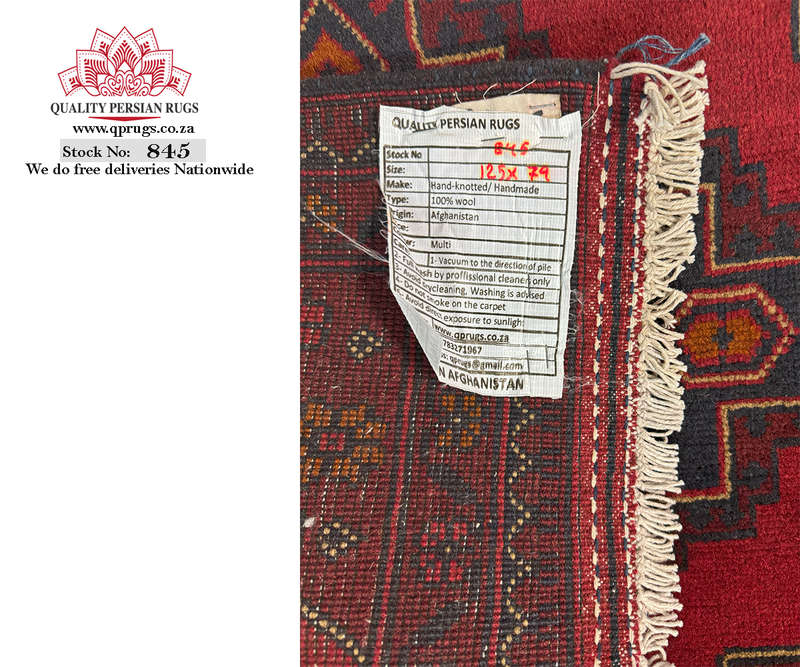 Beautiful Afghan Turkman Carpet 125 x 79 CM
