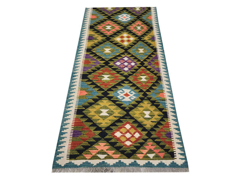 Afghan Maimana Kilim Runner 284 x 77 CM