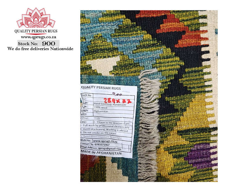 Afghan Maimana Kilim Runner 284 x 77 CM