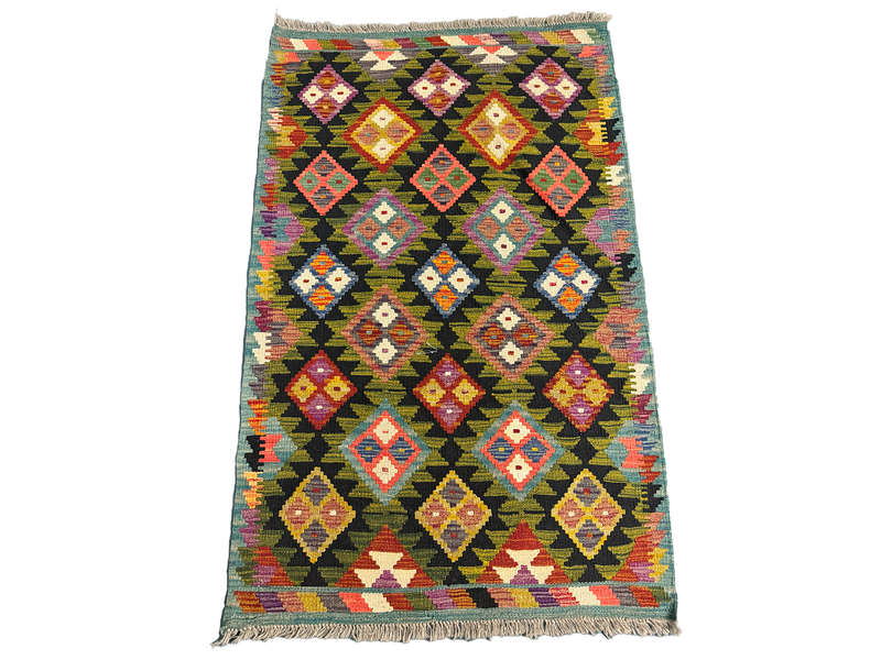 Stunning Afghan Maimana Kilim Rug 155 x 99 CM