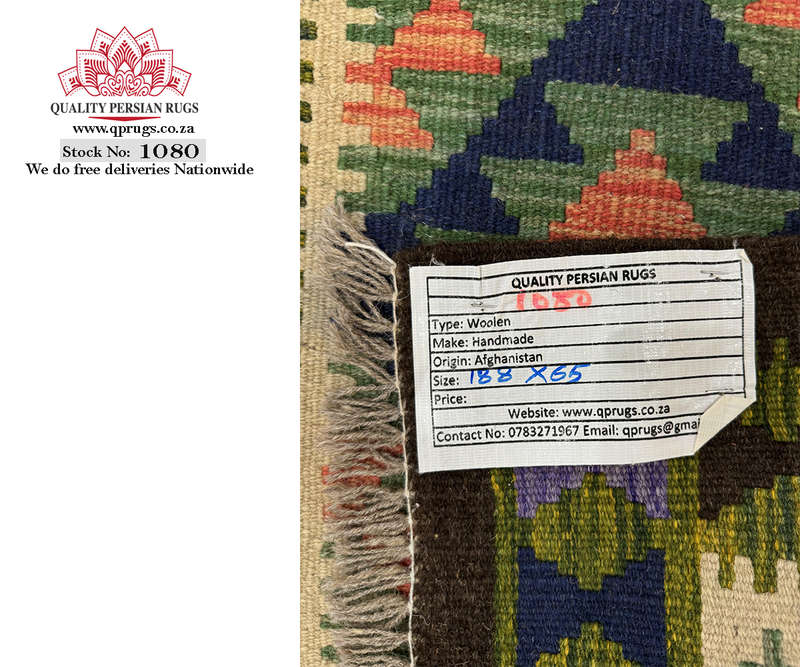 Stunning Afghan Maimana kilim Runner 188 x 65 CM