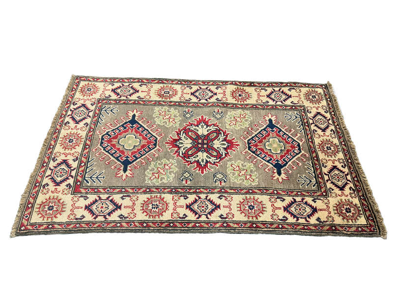 Gorgeous Afghan Handmade Kazaq Carpet 130 x 79 CM
