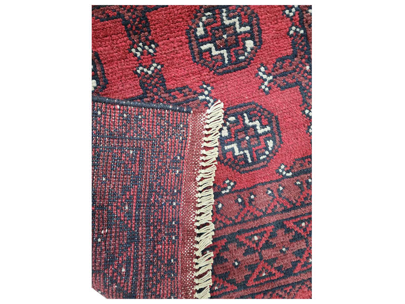 Fin Quality Red Afghan Passage Runner 384 x 81 CM