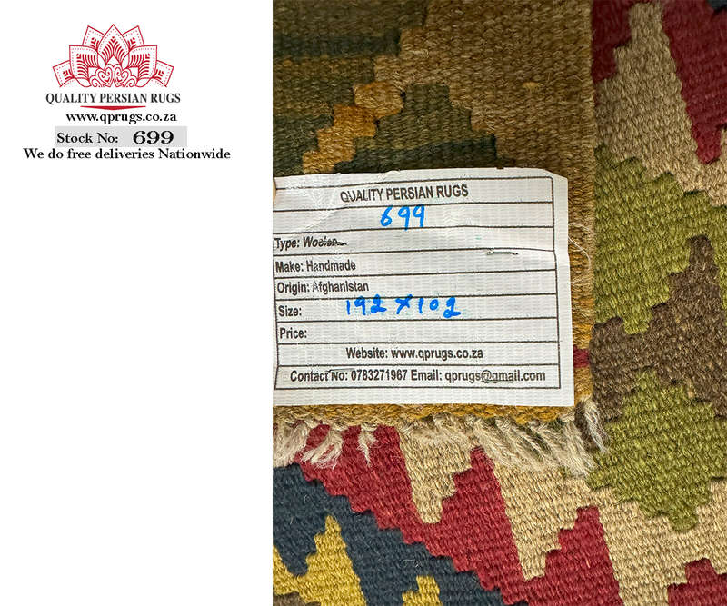 Fine Afghan Bedside Kilim 192 x 102 CM