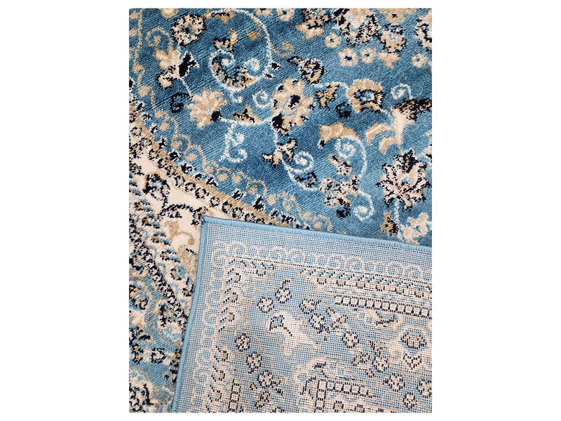 Stunning Blue Color Machine Made Carpet 230 x 150 CM
