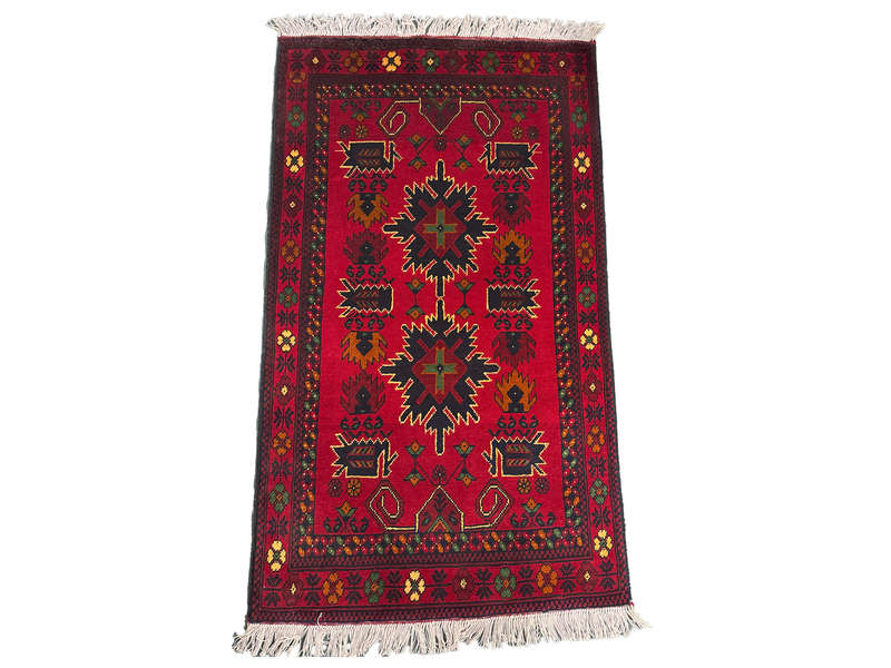Fine Afghan Turkman Handmade Carpet 134 x 79 CM