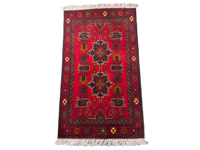 Fine Afghan Turkman Handmade Carpet 134 x 79 CM