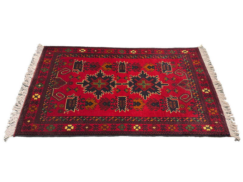 Fine Afghan Turkman Handmade Carpet 134 x 79 CM