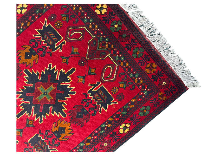 Fine Afghan Turkman Handmade Carpet 134 x 79 CM