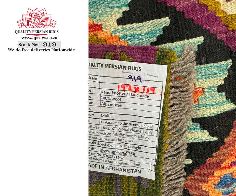 Beautiful Bedside Handmade kilim 192 x 119 CM