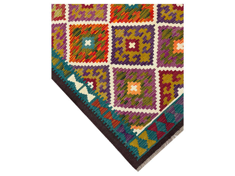 Gorgeous Afghan Maimana kilim 197 x 129 CM