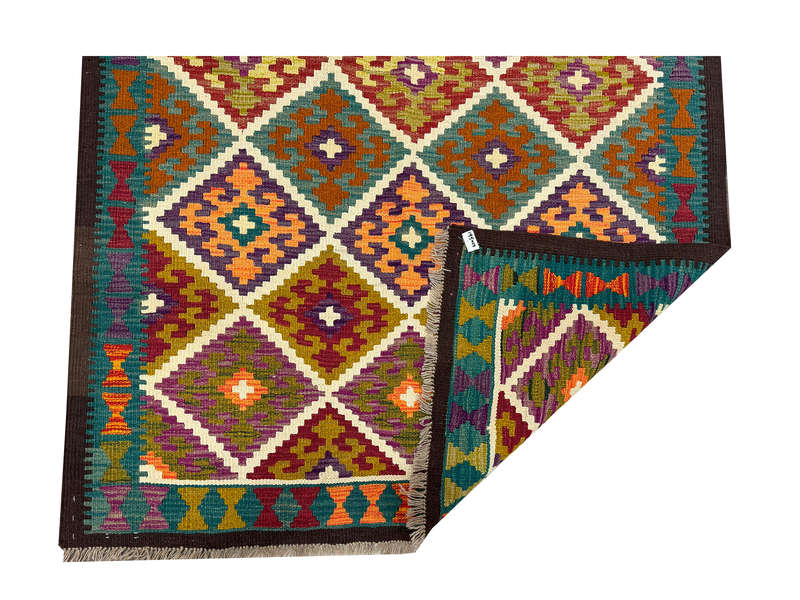 Gorgeous Afghan Maimana kilim 197 x 129 CM