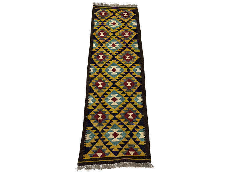 Fine Afghan Maimana kilim Runner 196 x 64 CM