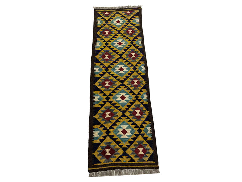 Fine Afghan Maimana kilim Runner 196 x 64 CM