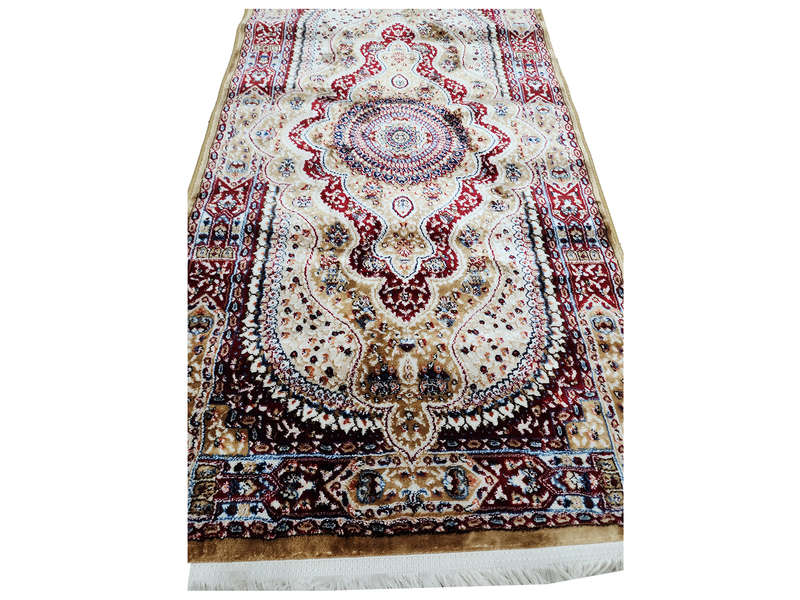 Persian Design Mustard Bedside Carpet 150 X 80 CM