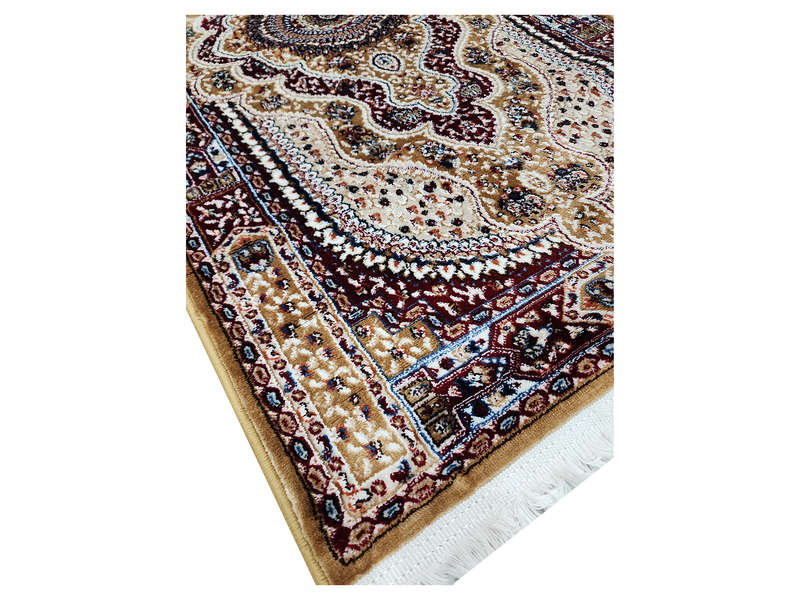 Persian Design Mustard Bedside Carpet 150 X 80 CM