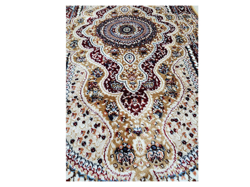 Persian Design Mustard Bedside Carpet 150 X 80 CM