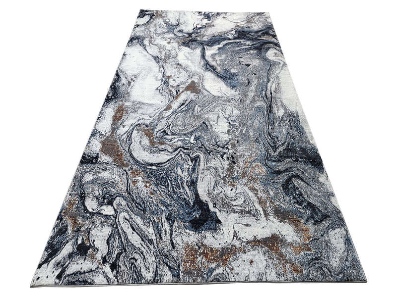 Gorgeous Grey and gold modern carpet 290 x 200 cm