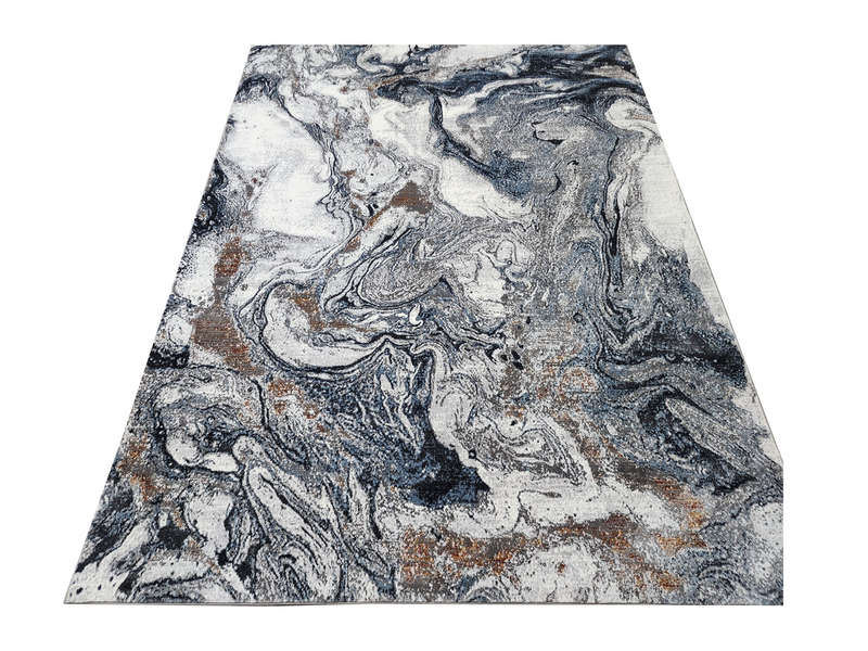 Gorgeous Grey and gold modern carpet 290 x 200 cm