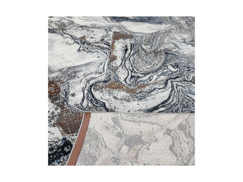 Gorgeous Grey and gold modern carpet 290 x 200 cm