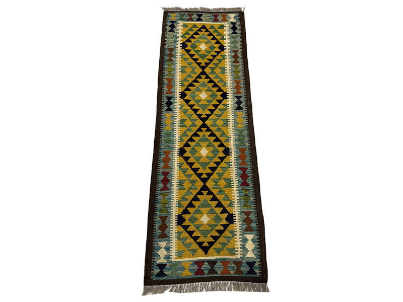 Gorgeous Afghan Maimana kilim Runner 199 x 66 CM