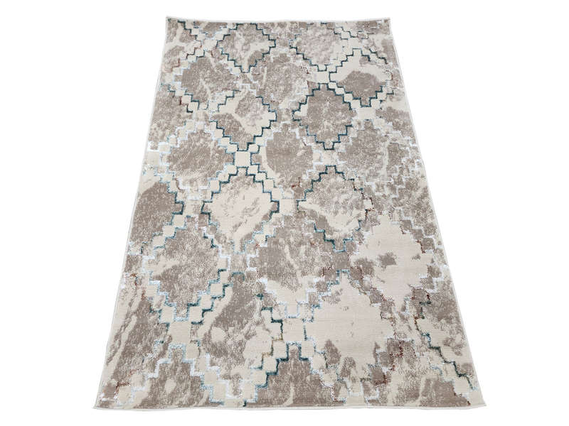 Fine Beige Machine Made Carpet 160 x 110 CM