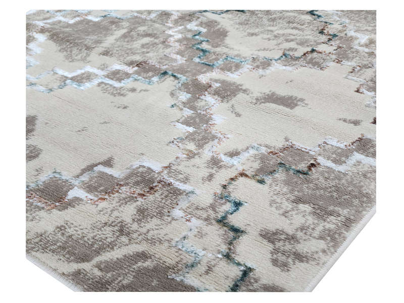 Fine Beige Machine Made Carpet 160 x 110 CM