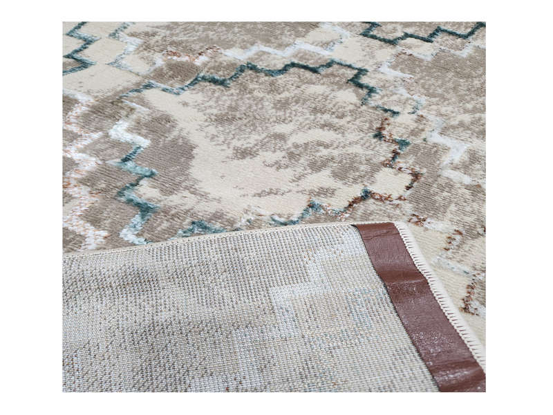 Fine Beige Machine Made Carpet 160 x 110 CM