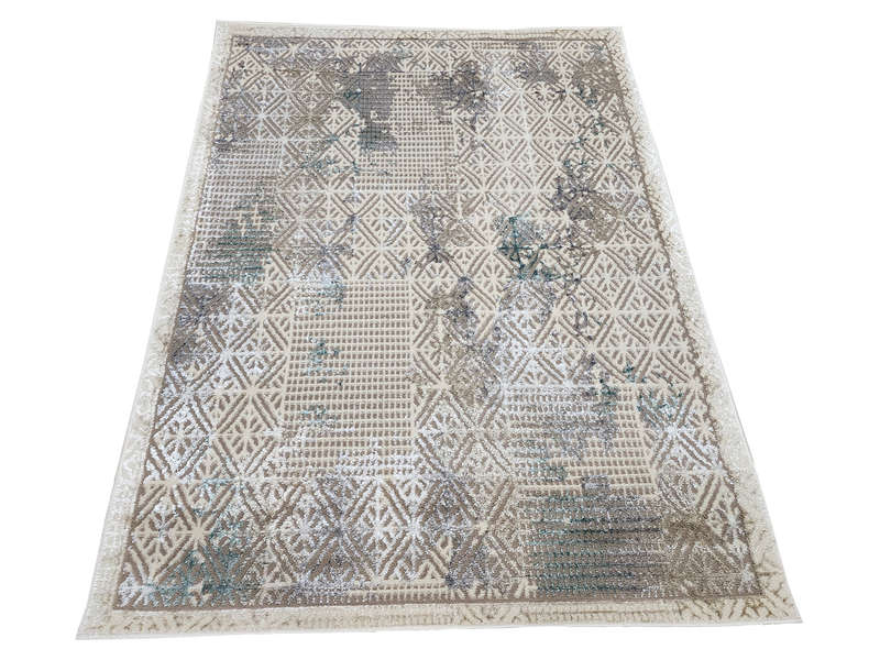 Beautiful Beige Machine Made Carpet 160 x 110 CM