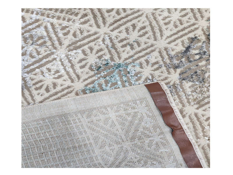 Beautiful Beige Machine Made Carpet 160 x 110 CM