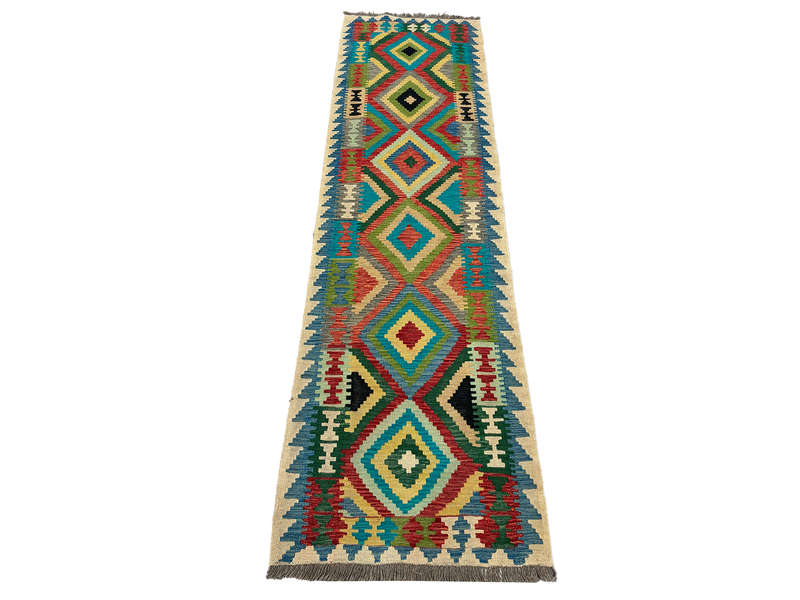 Beautiful Afghan Choubi kilim Runner 291 x 86 CM