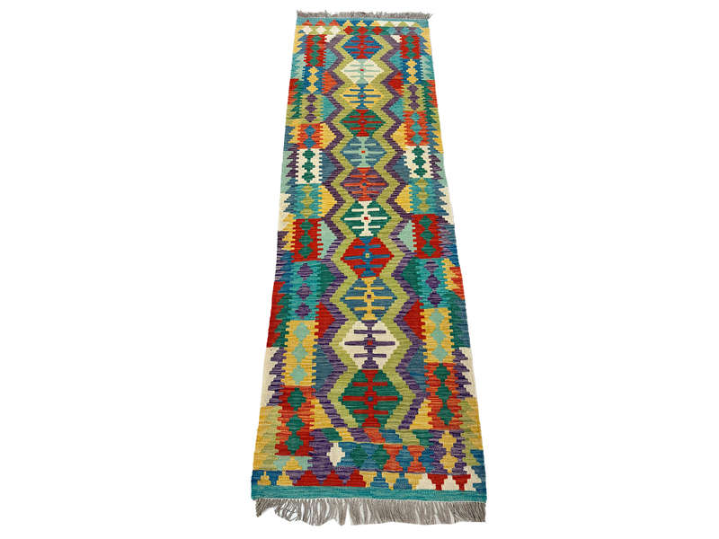 Beautiful Afghan Choubi kilim Runner 242 x 75 CM