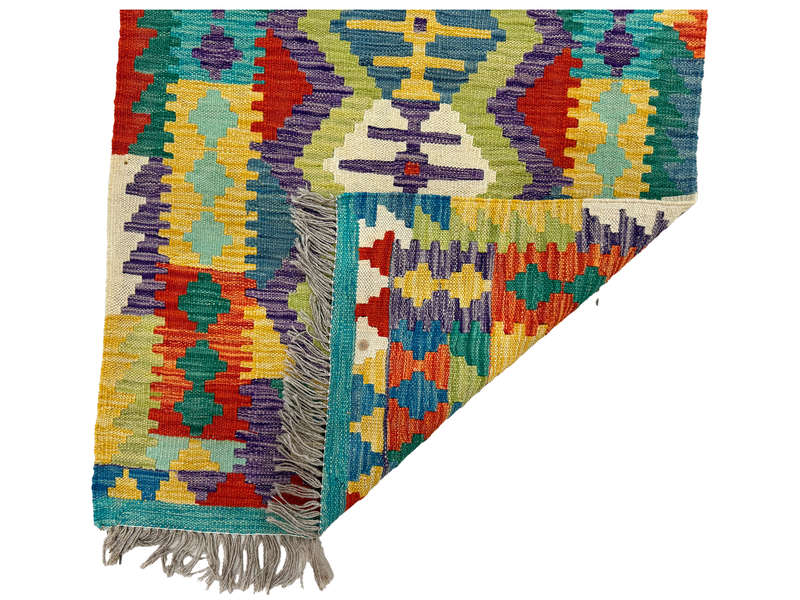 Beautiful Afghan Choubi kilim Runner 242 x 75 CM