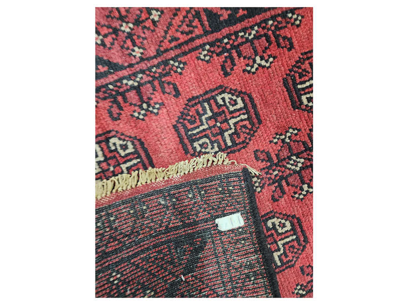 Stunning Red Afghan Handmade Runner 356 x 77 CM