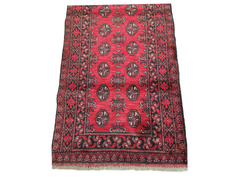 Stunning Red Afghan Handmade Runner 385 x 79 CM