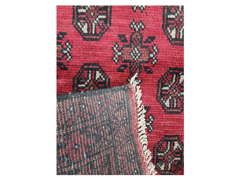 Stunning Red Afghan Handmade Runner 385 x 79 CM