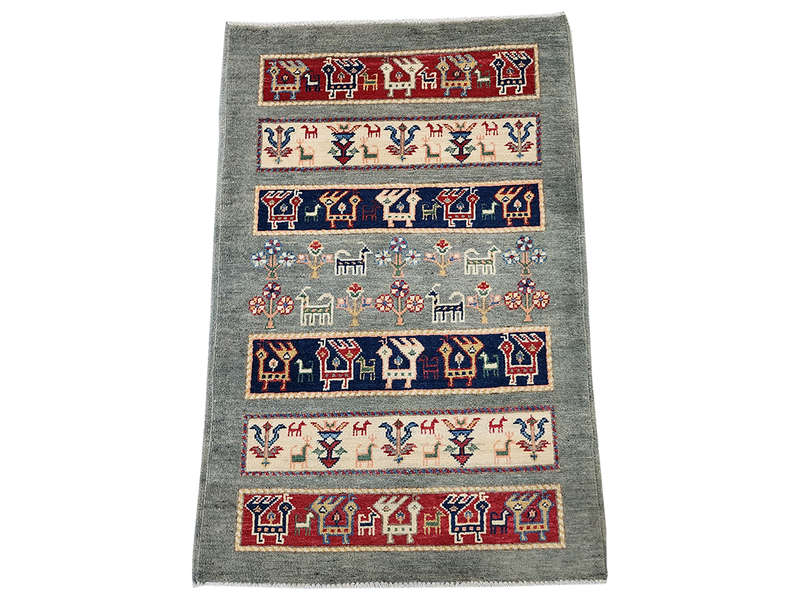 Stunning Ariana Handmade Bedside Carpet 126 x 86 CM
