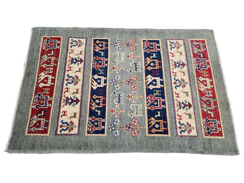 Stunning Ariana Handmade Bedside Carpet 126 x 86 CM
